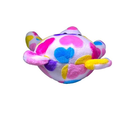 Build A Bear Colorful Hearts Bear W/Sparkle Hearts Valentines Plush 2019 - Picture 11 of 12